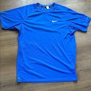 Nike Swim Vibrant Blue Short Sleeve Tee ! Medium